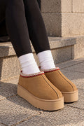 Wrist Embroidered Fur-Lined Boot Tan