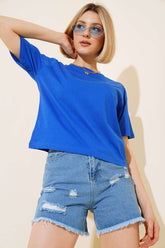 Bisiklet Yaka Basic T-shirt