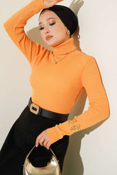 Fitilli Balıkçı Yaka Triko Kazak