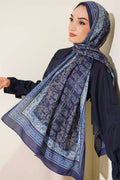 Soft Shawl with Tiny Flower Motif Parlement