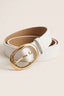 Oval Gold Toka Detaylı Kemer