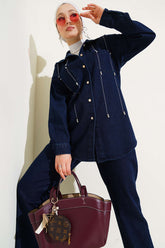 Sıra Taşlı Kot İkili Takım