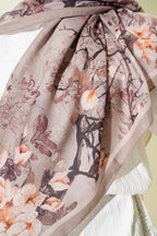 120 Cm Çiçekli Soft Eşarp