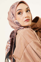 120 Cm Çiçekli Soft Eşarp