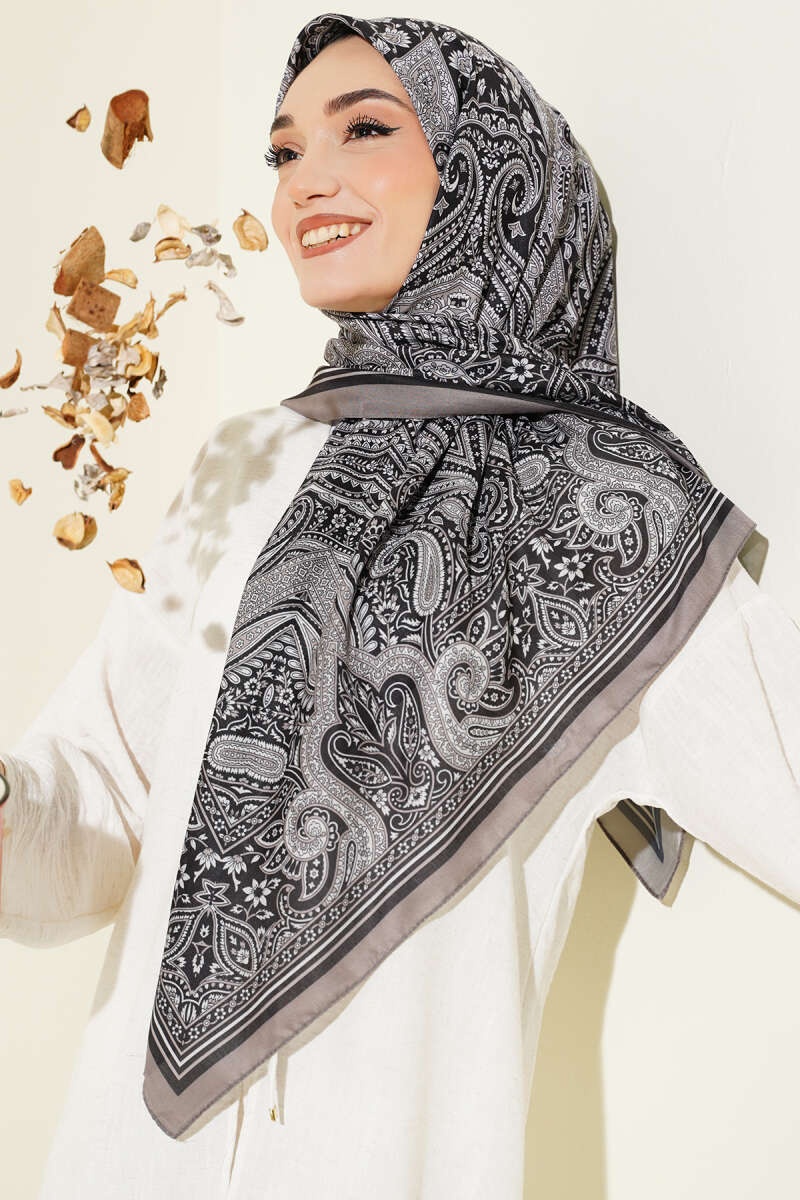 120 Cm Etnik Desen Eşarp