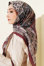 120 Cm Motif Desenli Eşarp