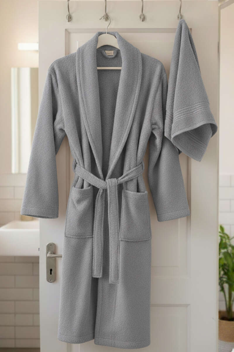 2 Piece Bathrobe and Towel Set Secondary image