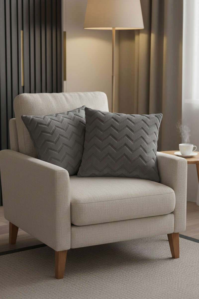 2'li Zikzak Desenli Yastık Kılıfı Main image