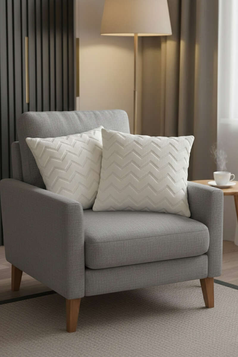 2Piece Zigzag Patterned Pillowcase Secondary image