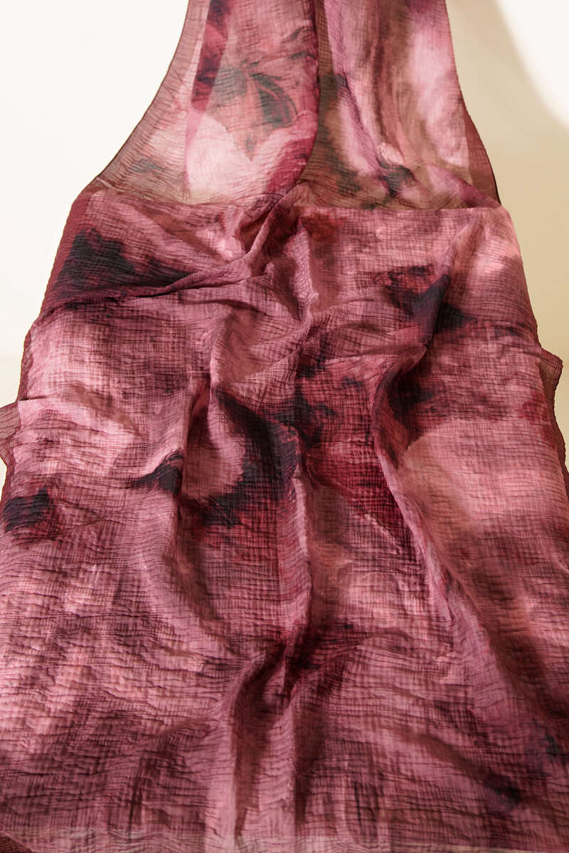 Marbled Pattern Muslin Shawl