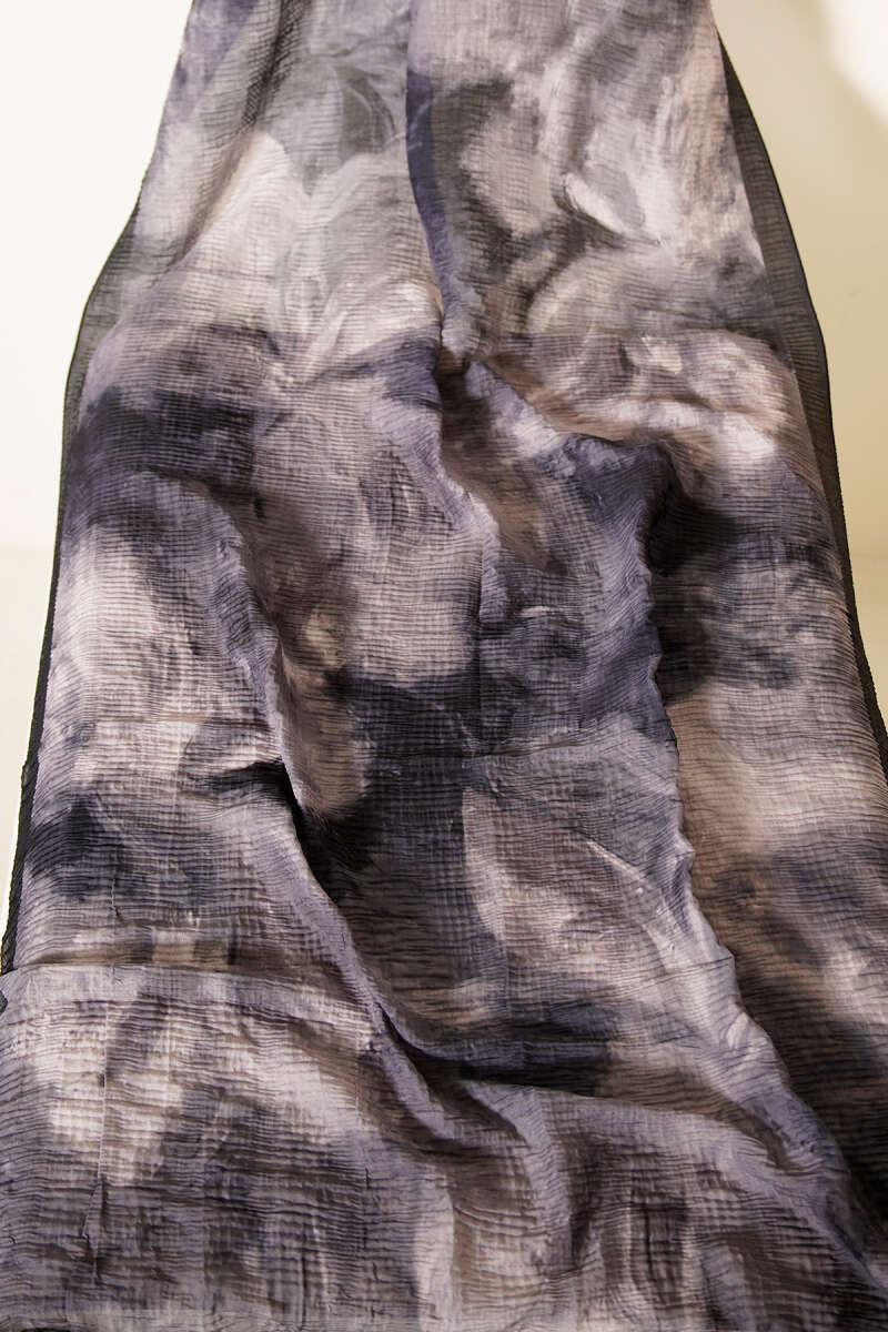 Marbled Pattern Muslin Shawl