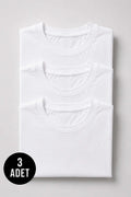 3'lü Oversize Düz Erkek T-shirt