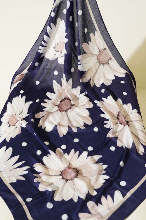 3'lü Soft Floral Baskılı Pamuklu Eşarp Seti Asorti