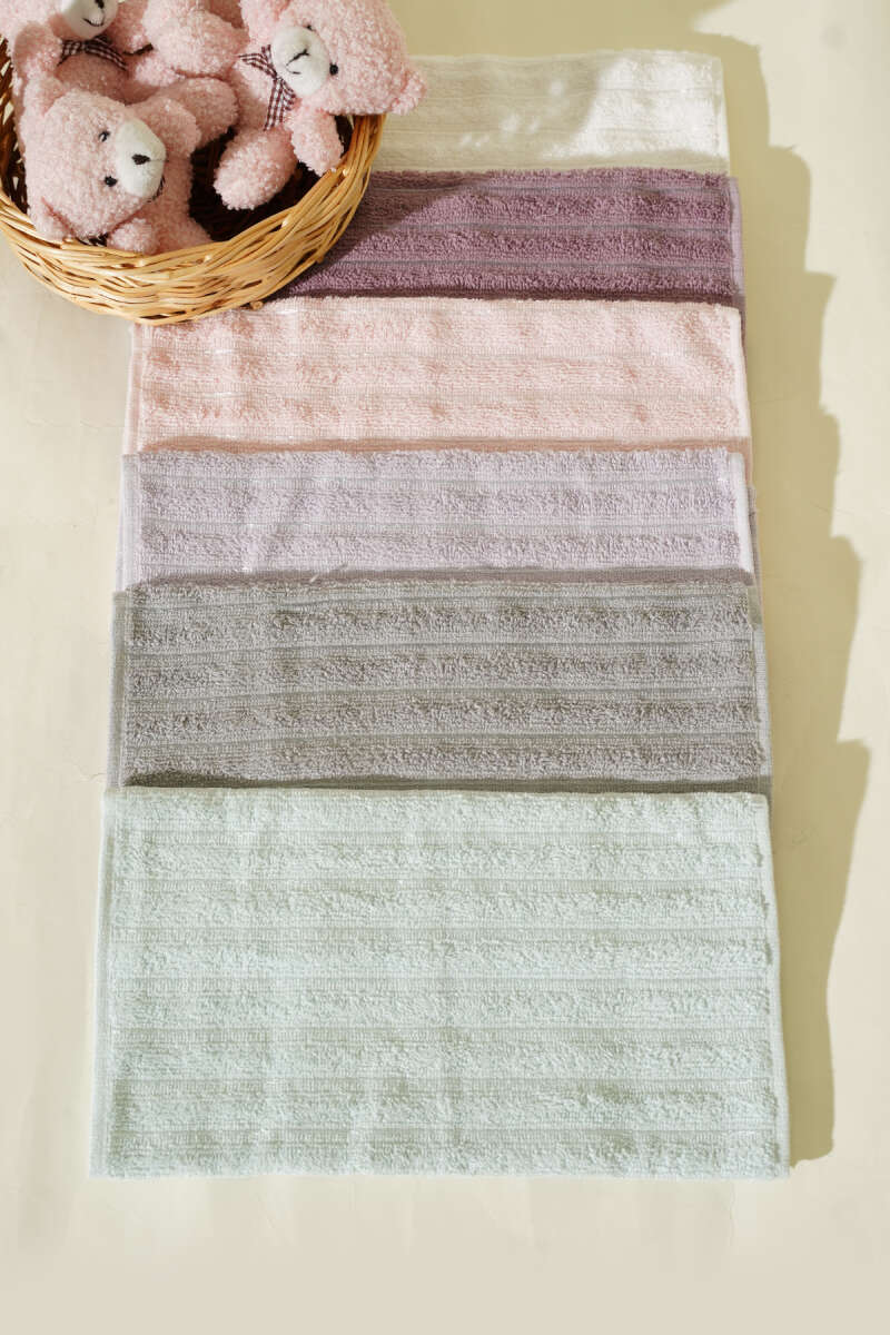 6-Piece Multicolored Cotton Kitchen Towel Set Asorti 1