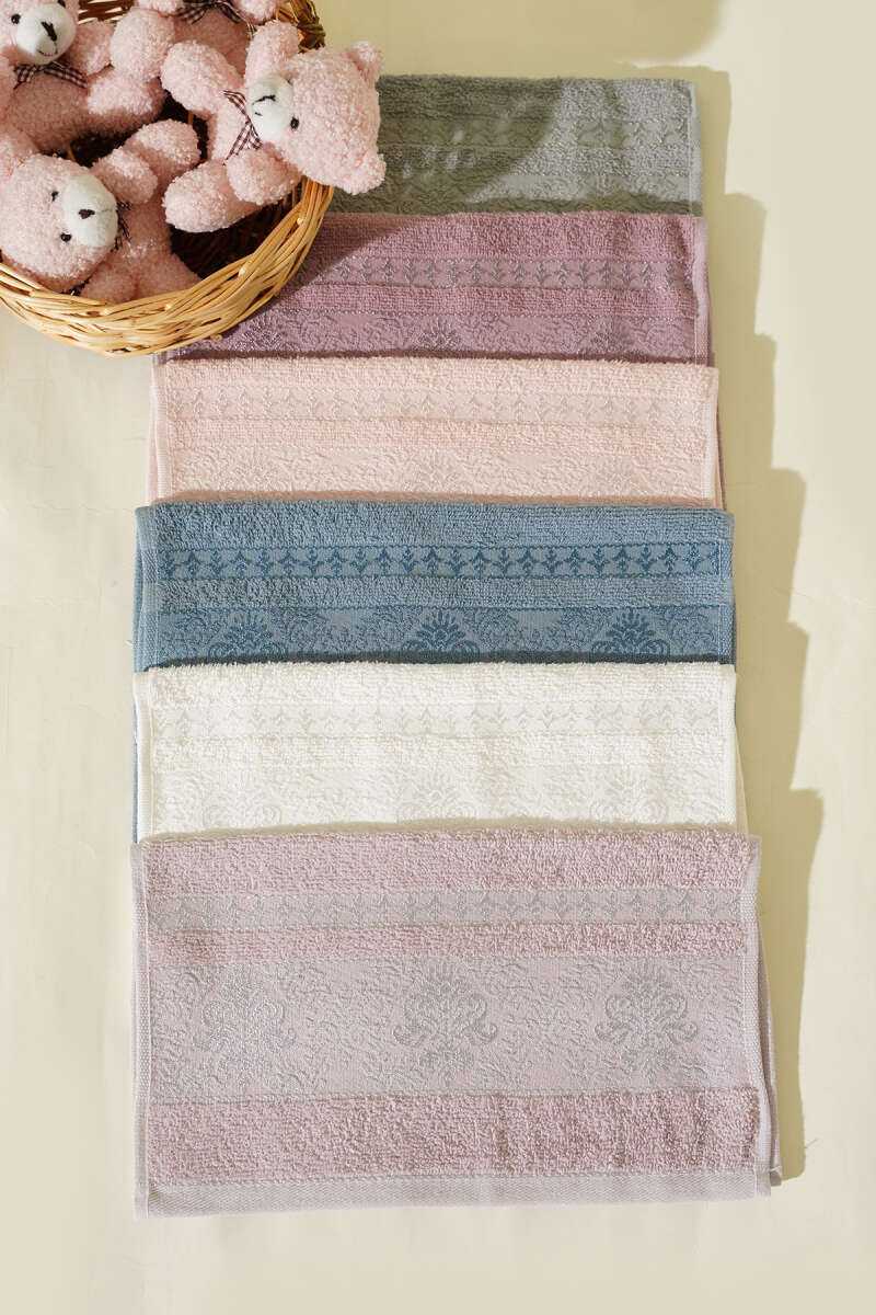 6-Piece Multicolored Cotton Kitchen Towel Set Asorti 1