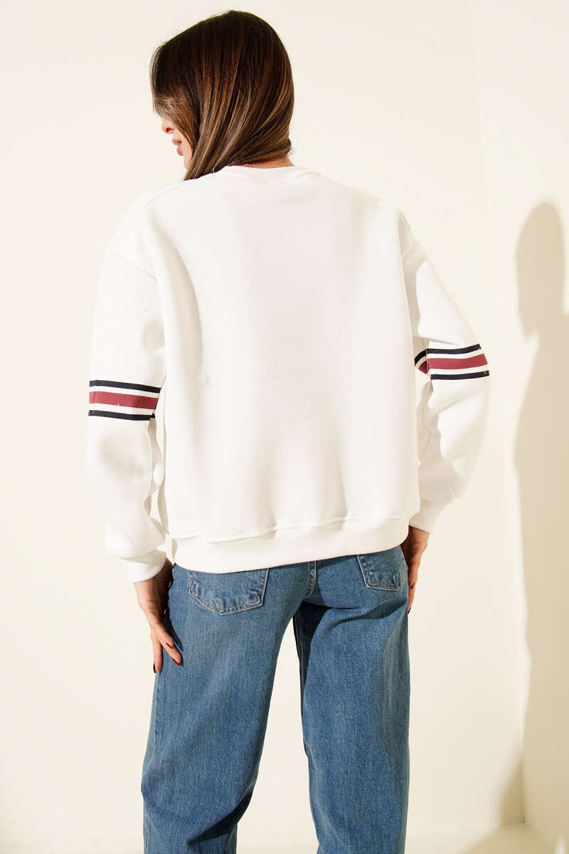 74 Yazılı Üç İplik Sweatshirt