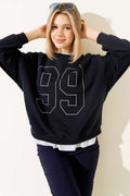 99 Stone Printed Sweatshirt