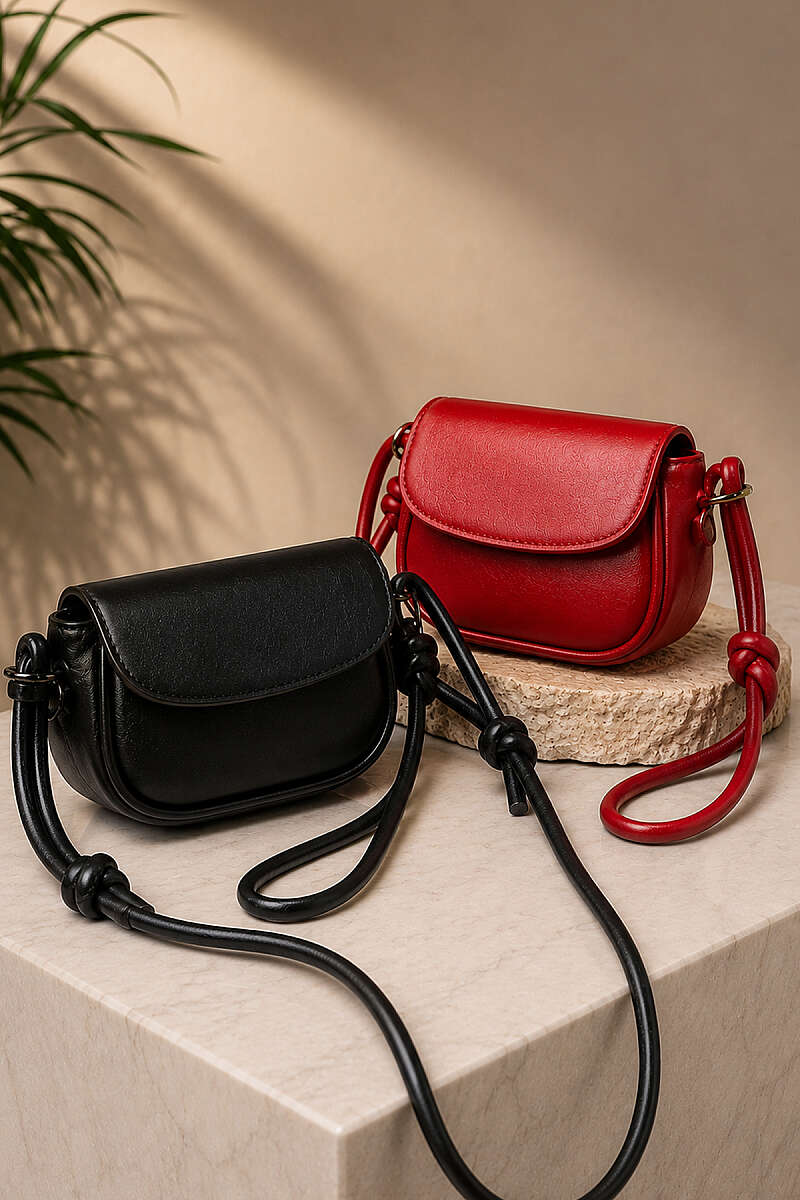 Adjustable Button Hanging Mini Bag 2-Piece Assortment 1