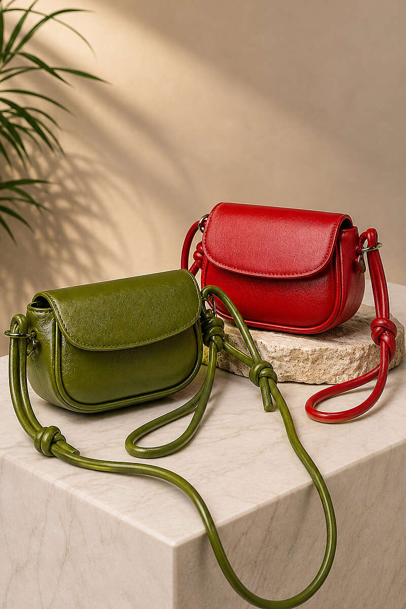 Adjustable Button Hanging Mini Bag 2-Piece Assortment 1