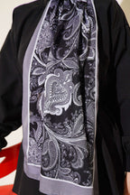 Antik Motif Serisi Şal Gri