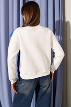 Armalı Polar Atkılı Üç İplik Sweatshirt