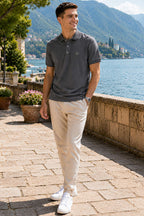 Armalı Polo Yaka Çıtçıtlı Erkek T-shirt