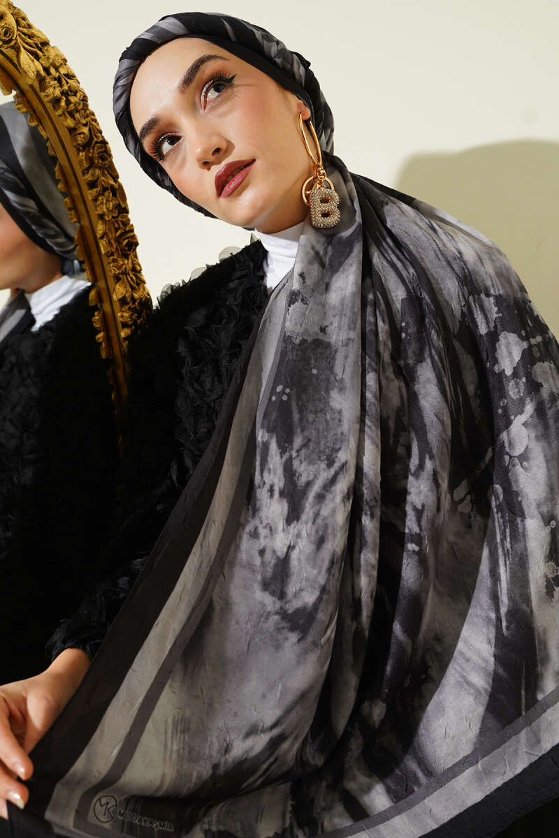Ashira Desen Bambu Kraş Şal