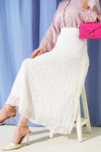 Lined Lace Skirt