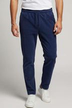 Baggy Bağcıklı Kadife Erkek Pantolon İndigo