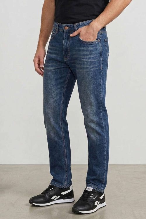 Baggy Erkek Kot Pantolon Kahve Tint