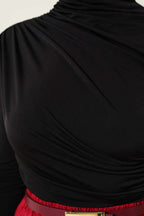 Balıkçı Yaka Yan Büzgülü Sandy Bluz