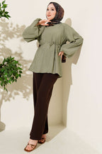 Balloon Sleeve Tunic