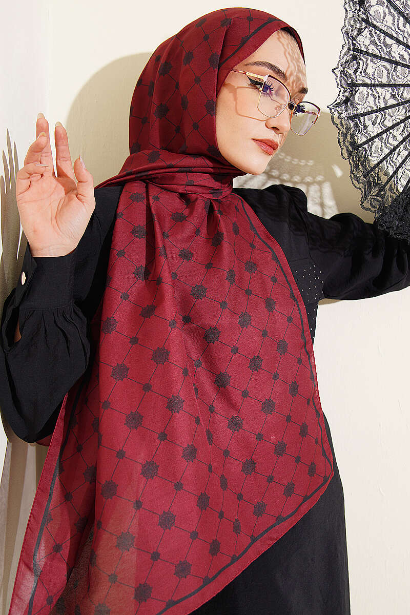 Barok Motifli Soft Şal