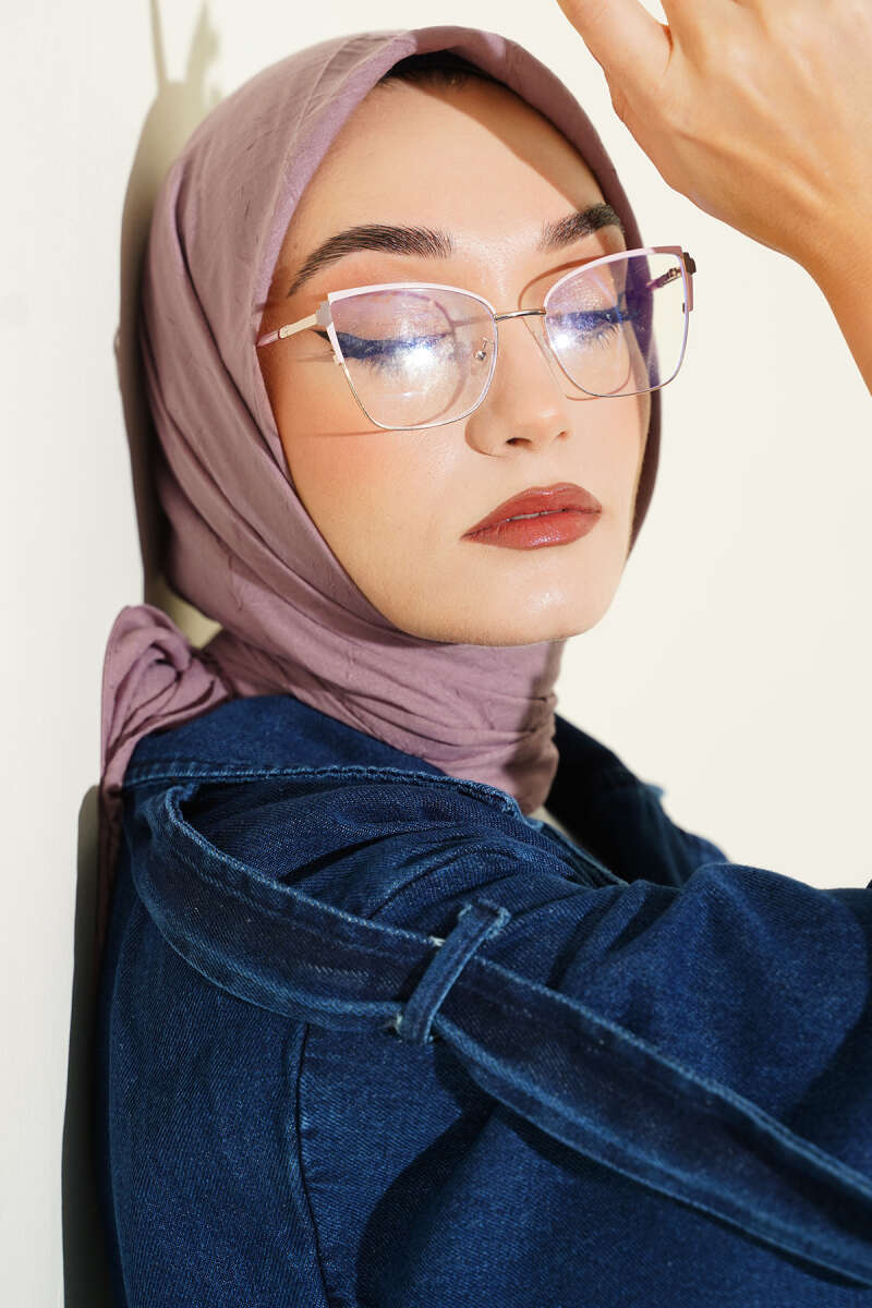 Basic Bambu Kraş Eşarp Açık Lila