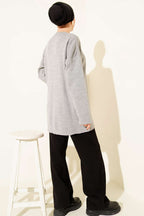 Basic Bisiklet Yaka Düz Triko Tunik