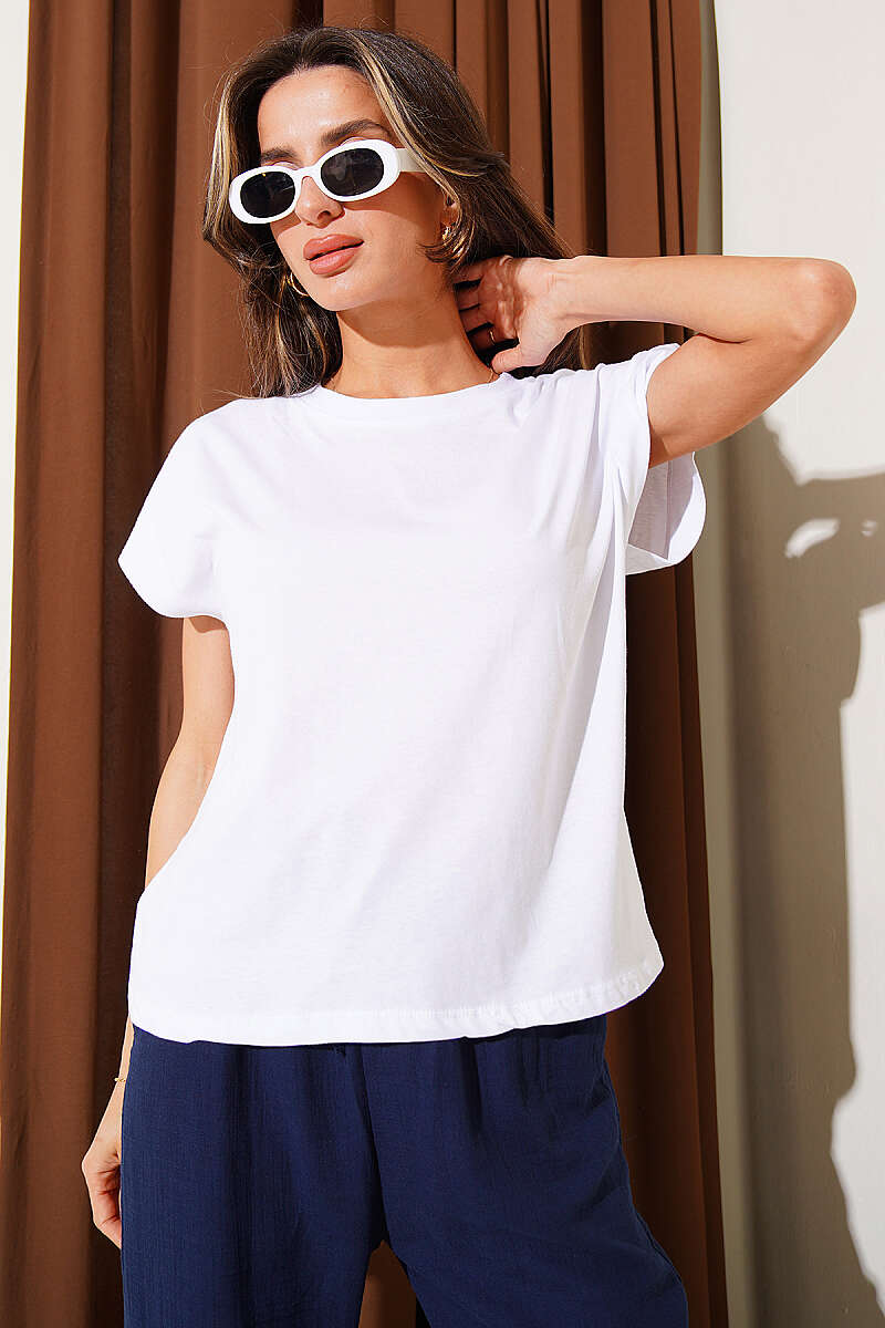 Basic Kolsuz T-shirt