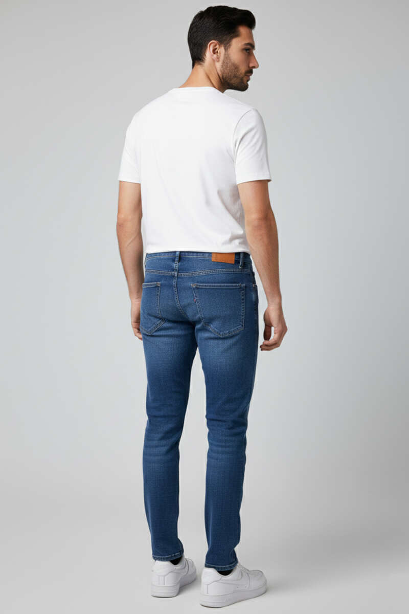 Basic Likralı Erkek Kot Pantolon
