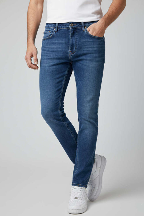 Basic Likralı Erkek Kot Pantolon