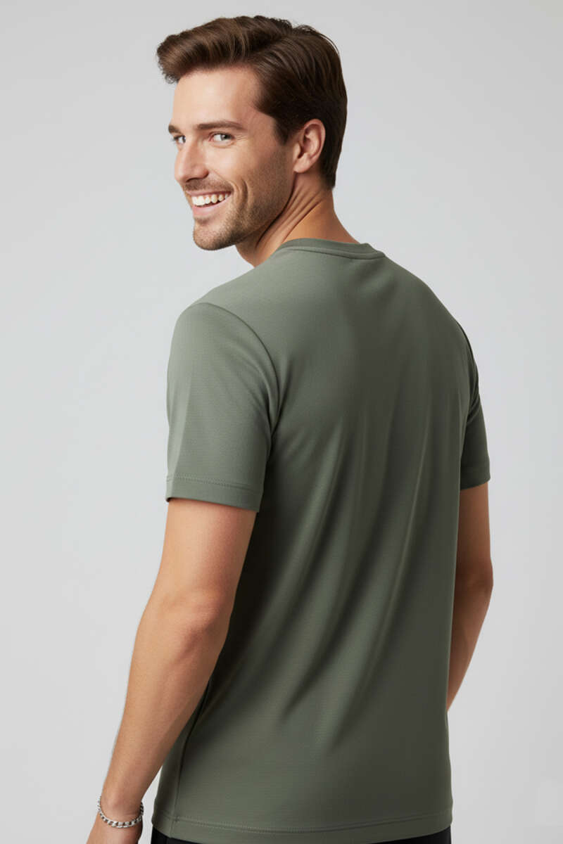 Basic Loyşa Erkek T-shirt Haki
