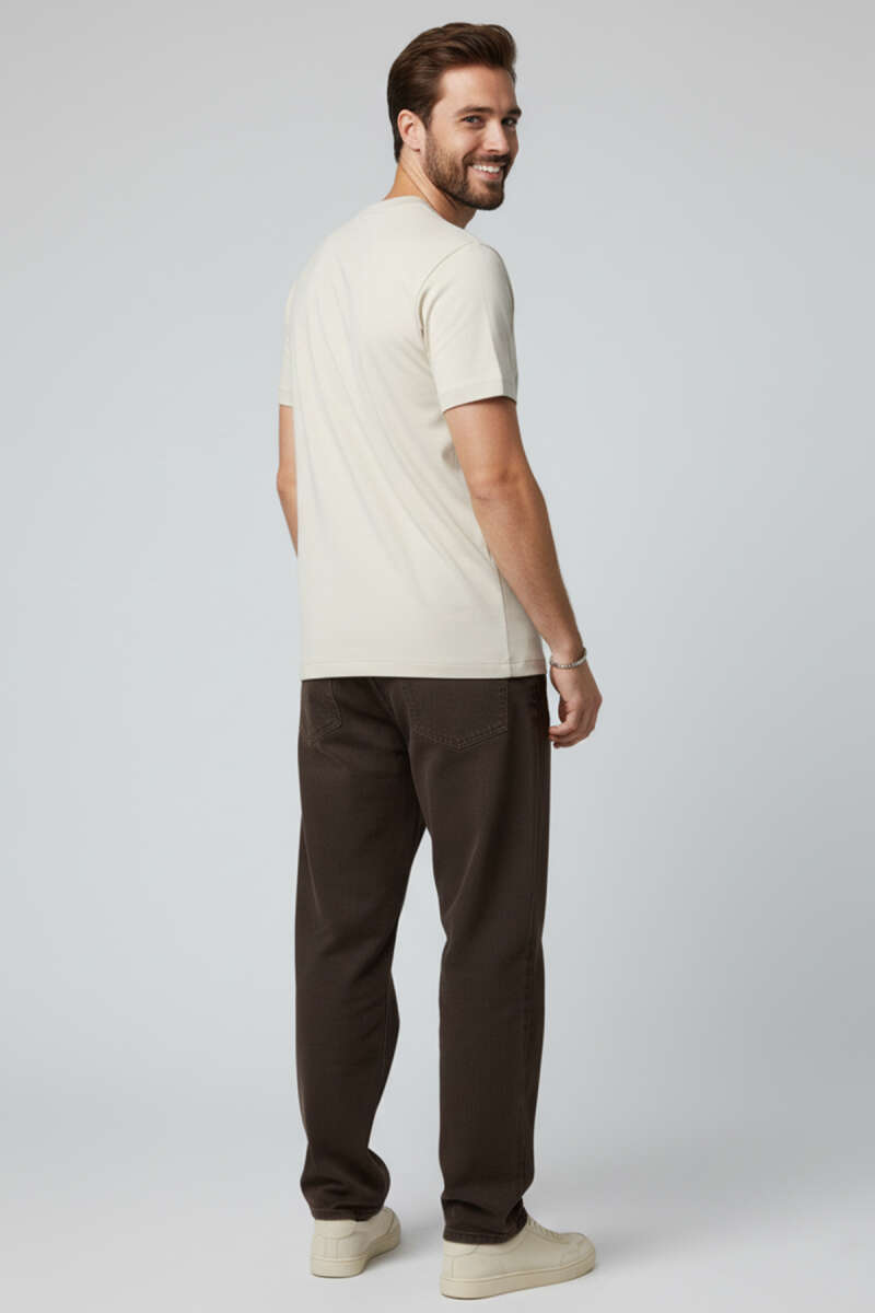 Basic Loyşa Erkek T-shirt Kemik