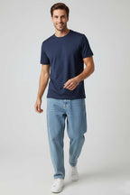 Basic Loyşa Erkek T-shirt Lacivert