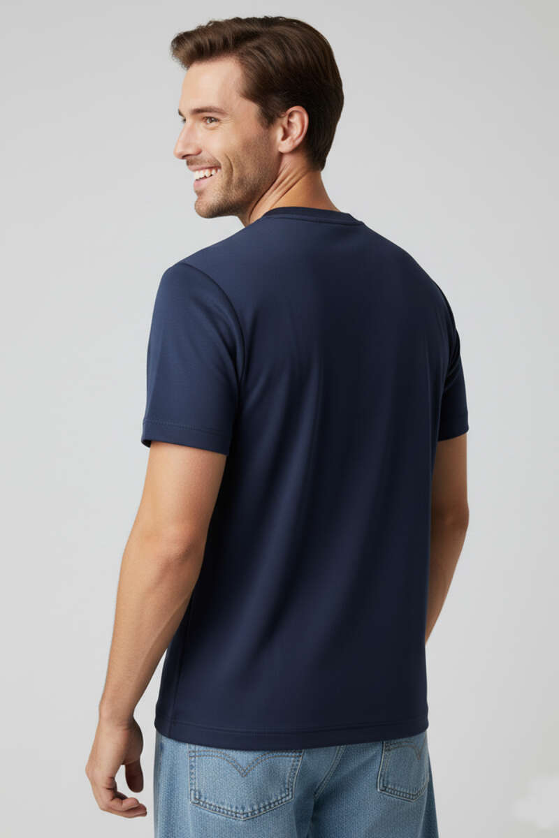 Basic Loyşa Erkek T-shirt Lacivert