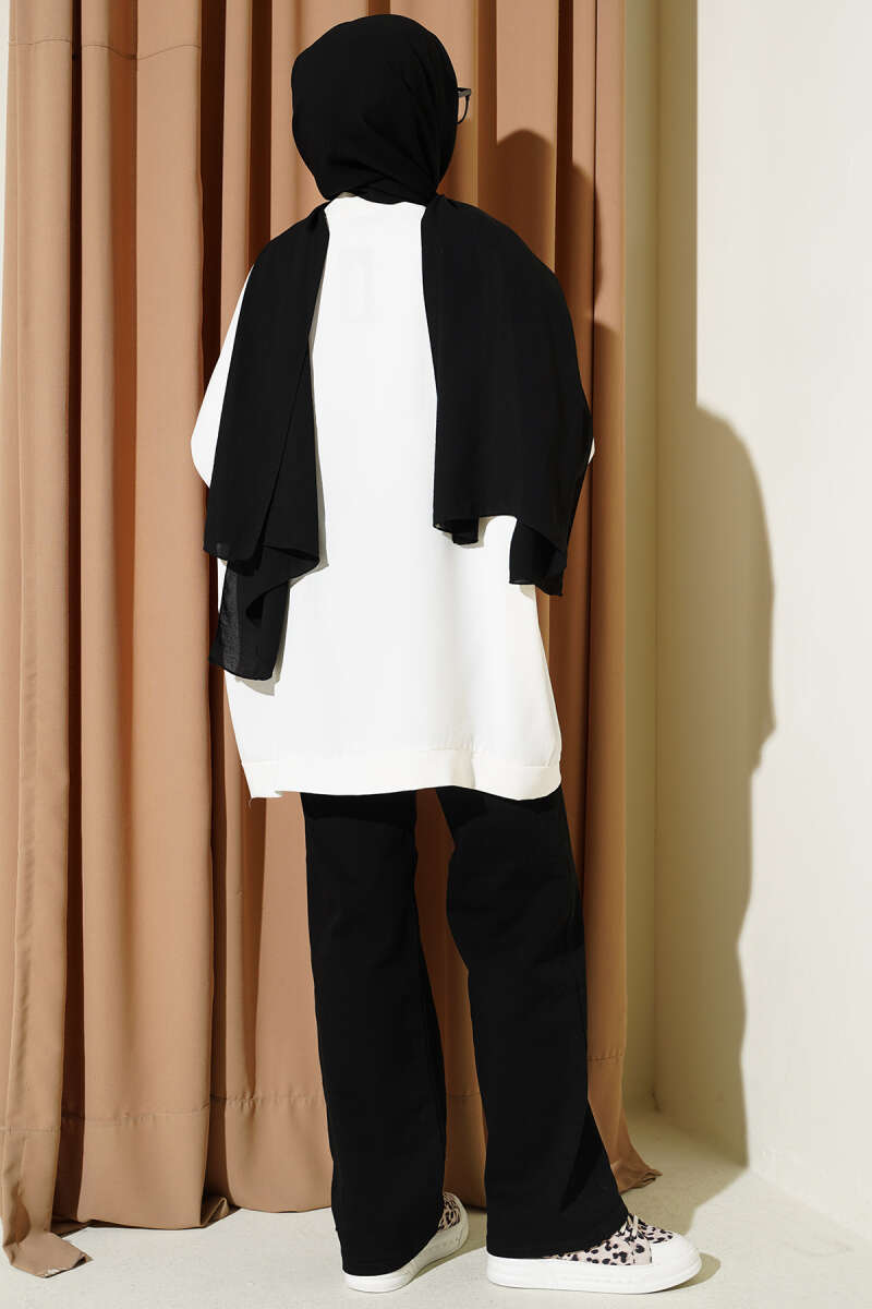 Basic Oversize Düğmeli Hırka