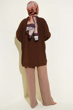 Basic Oversize Düğmeli Hırka