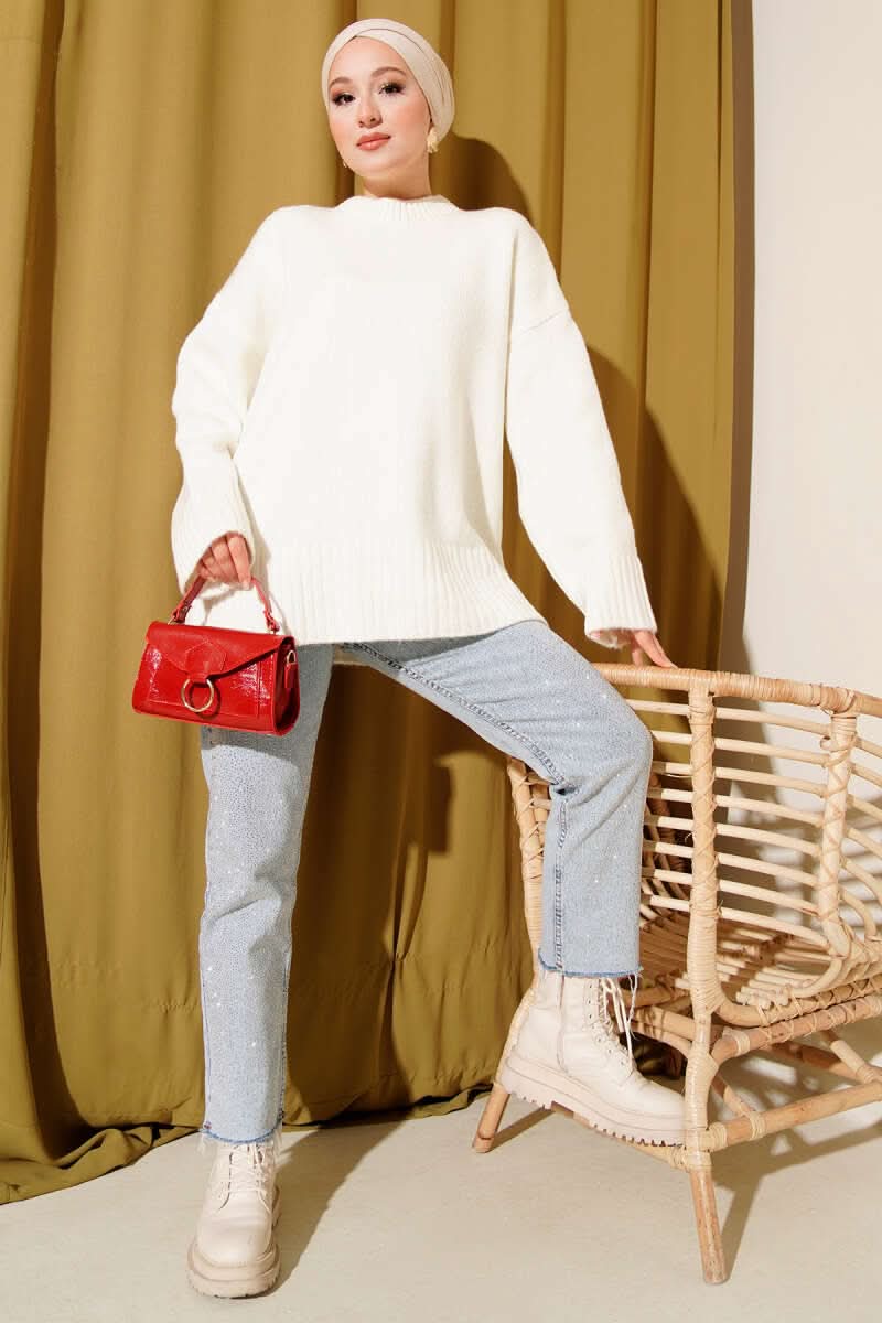 Basic Oversize Triko Tunik