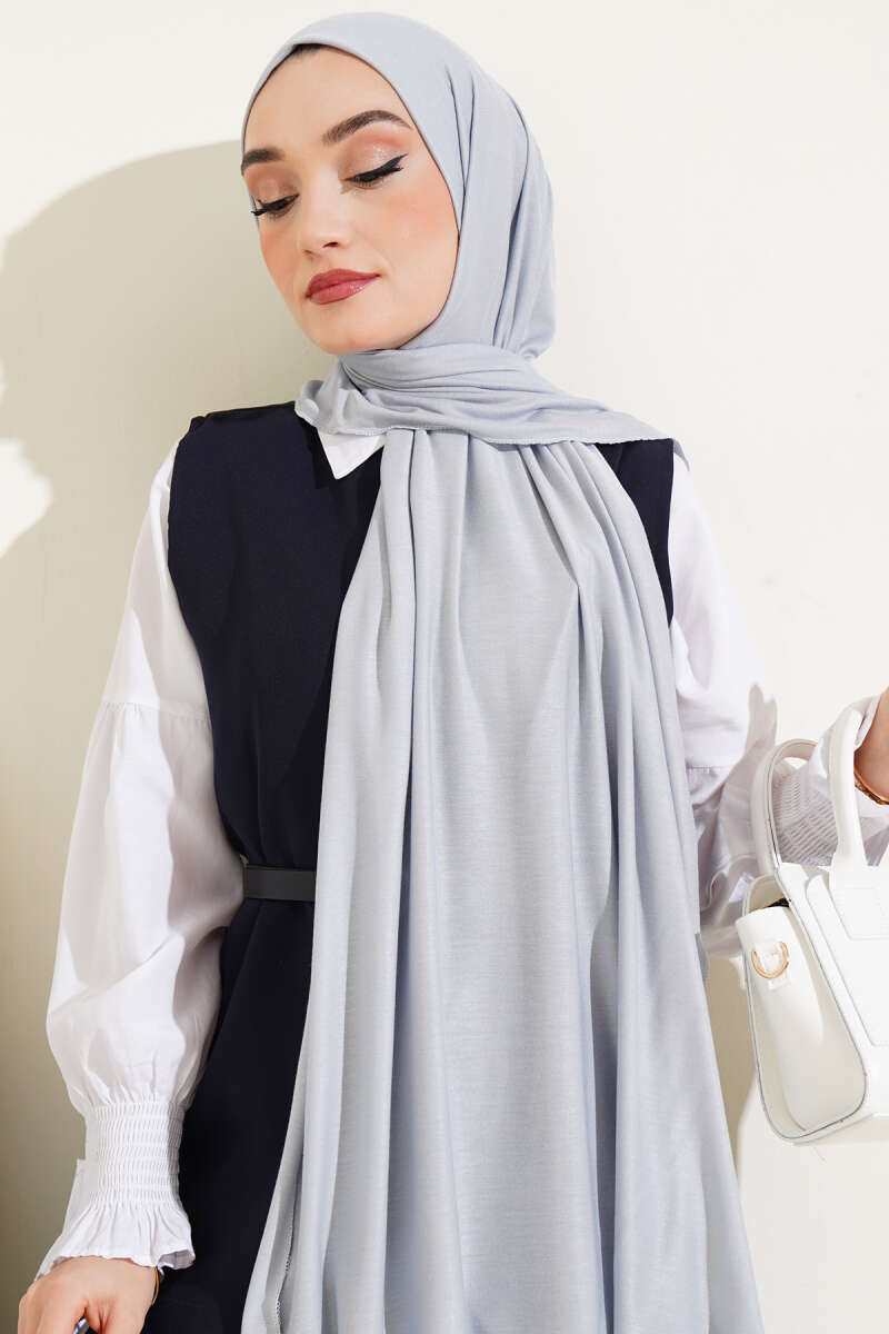 Basic Penye Şal Gri