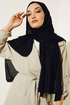 Basic Penye Şal Siyah