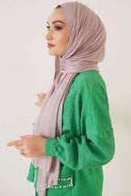 Basic Penye Şal Vizon