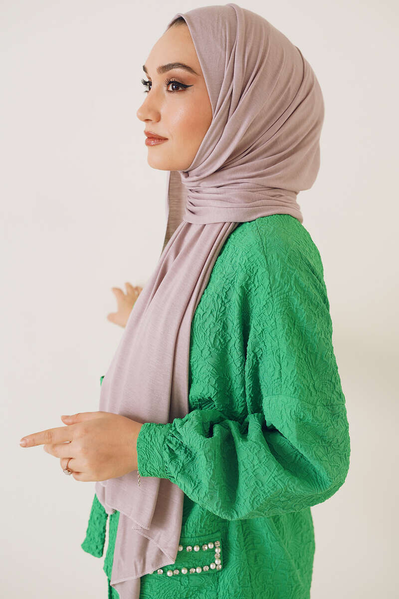 Basic Penye Şal Vizon