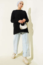 Basic Sakallı Triko Tunik